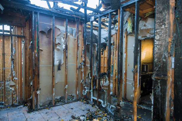 Professional Emergency Fire Damage Restoration technician working in Enumclaw, WA